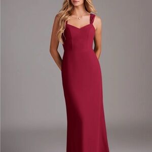 Azazie Denice Burgundy Bridesmaid Dress